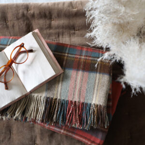 Antique Royal Autumn Lambswool Throw - Image 2